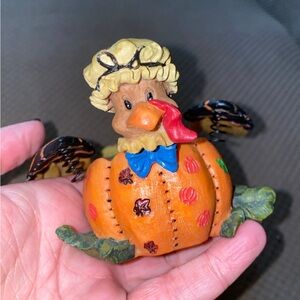 Thanksgiving Turkey Tea Light Holder. QVC Valerie Parr Hill Collection